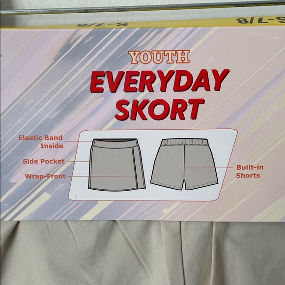32 COOL Youth Everyday Skort 2Pack Pink Size M10/12 / Z4 - Picture 3 of 8